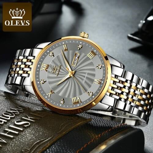 OLEVS mens watch waterproof automatic mechanical luxury watch superior brand Sport watch stainless steel vintage watch