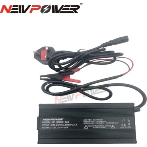 New design 800W 110V 200V 220V 230V 240V AC TO DC 60V 10A Ternary, lead acid, lithium battery charger