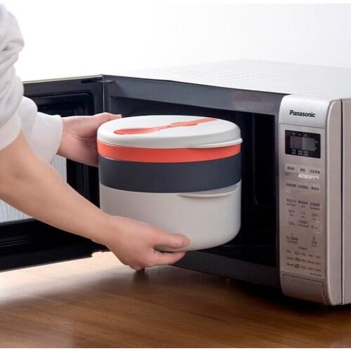 Microwave Oven Steamed Vegetable Container Four-in-one Steamer Rice Cooker Heating Household Multi-layer Steamer Steamer Rice