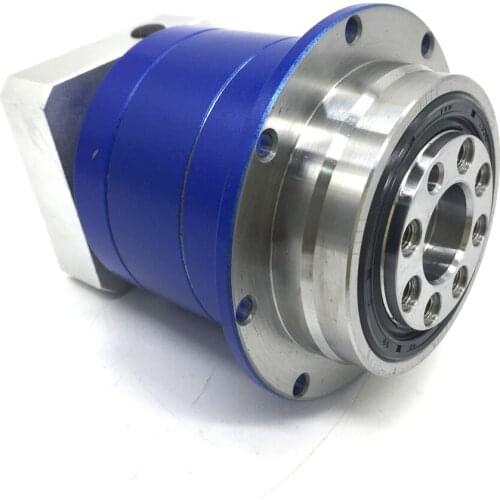 Ratio 20:1 Flange Output Gearbox Helical Gear Planetary reducer 11mm Input for 0.2kw 0.4kw 60mm Servo Motor CNC