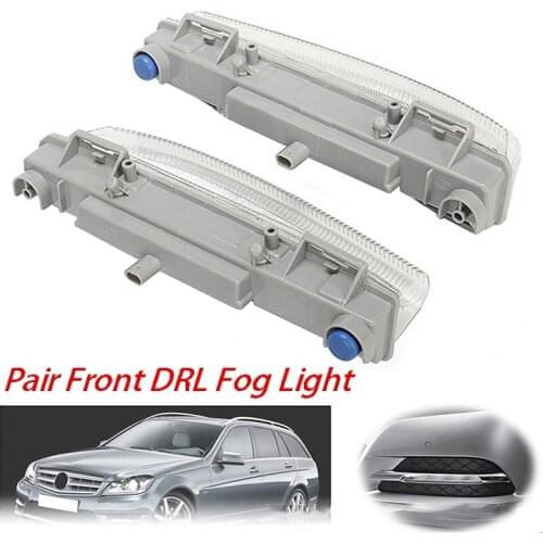 2PCS Front DRL Fog Light Fit for Mercedes-Benz W204 W212 C250 C350 E350 A2049069000