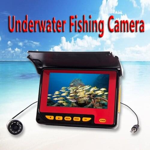 YUMEIQUN 20/30M Underwater Fishing Camera HD 1000TVL 4.3 Inch Monitor Fishing Camera Waterproof IR LED DVR Recording Fishfinder