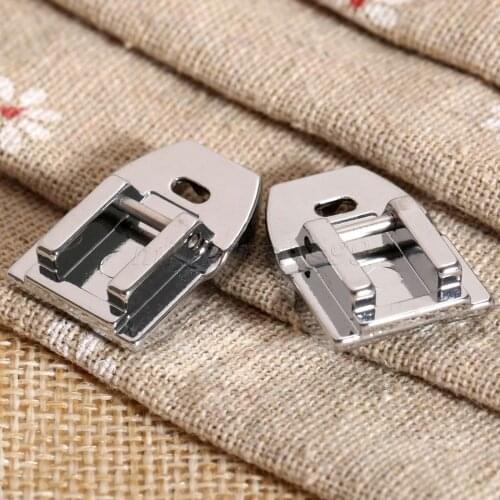1Pc Home Sewing Machine Parts Sewing Accessory Presser Foot Invisible Concealed Snap On Zipper Zip Foot For Sewing Machine