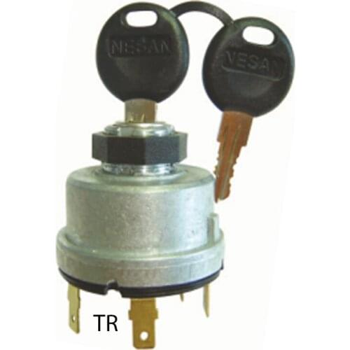 Start Ignition Switch With 2 Keys M22X1 5-7 Wiring Points For Car, Tractor, Universal Vehicles, Made In Turkey