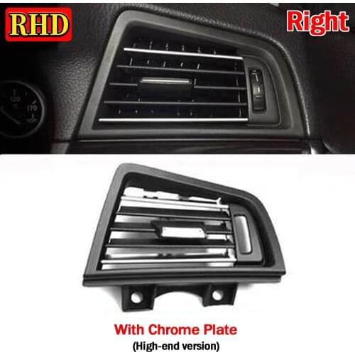 RHD Car Front Row Center/Left/Right Side Air Conditioner Chrome Vent Grille A/C Wind Outlet Panel Cover For BMW 5 Series F10 F18