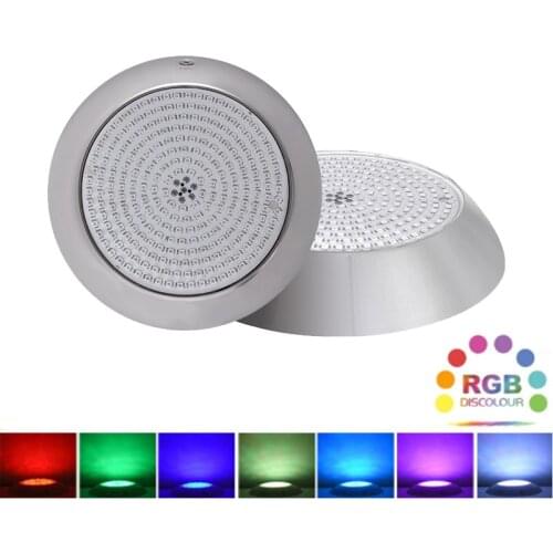 Modern Stainless Swimming Pool Lights Par56 IP68 Submersible Lamp LED Underwater Light RGB Multi-color AC12V Fountain Wall Lamps