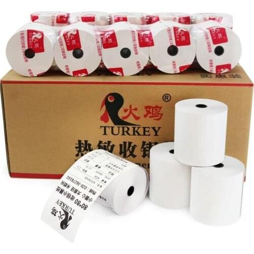 Thermal Receipt paper roll 80x80 mm, Carton of 30 rolls, 10kg by express courier
