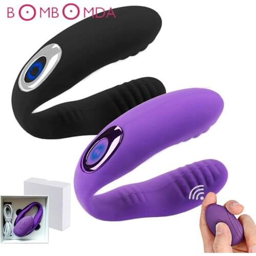 Vibrating Sex Toy For Adult Vagina Clitoris Stimulate U Type Vibrator for Women Masturbator Wireless Remote Vibration for Couple