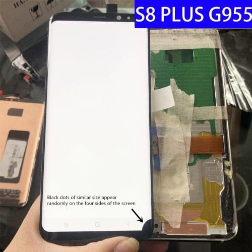 ORIGINAL AMOLED S8Plus LCD For SAMSUNG Galaxy Display S8+ Plus G955U G955F Touch Screen Digitizer With Dead Spot Dot point
