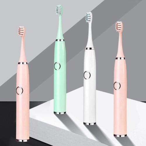 Super Sonic Electric Toothbrushes for Adults Kid Smart Timer Whitening Toothbrush IPX7 Waterproof Replaceable AA Battery Version