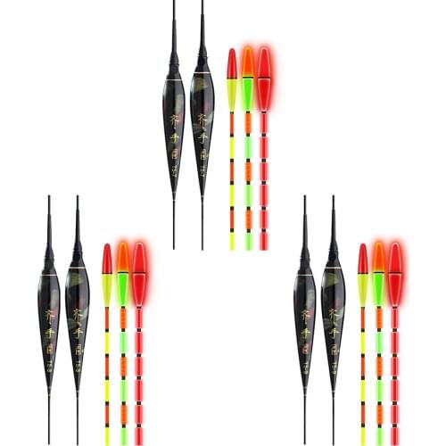1PCS Fish Bite Automatic Reminder Color Luminous Electric Fishing Floats High Sensitivity Thickened Stick Buoy Bobber Lure Tools