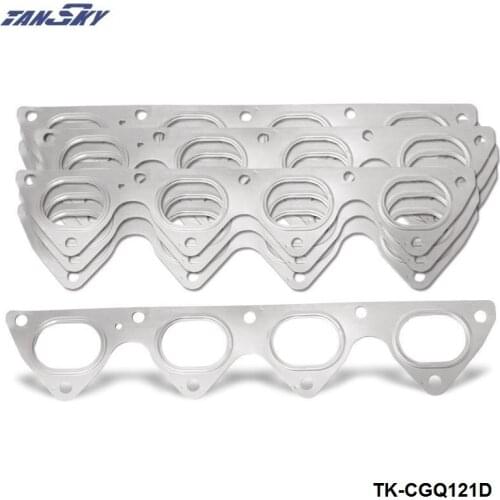 10PCS/LOT 3 Layer Performance 304 Stainless Steel Gasket Exhaust Header For Honda Integra Civic B16 B16A B18 TK-CGQ121D