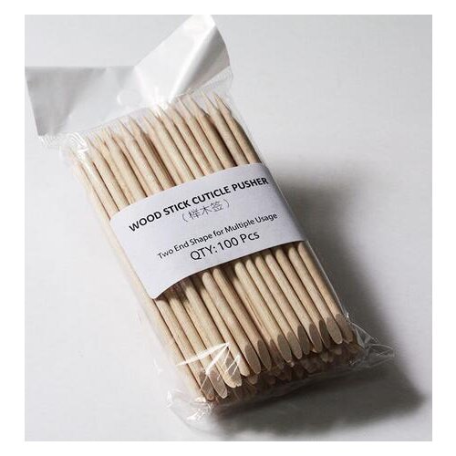 105mm 100pcs/pack Nail Art Wood Stick Cuticle Pusher Remover DHL shipping