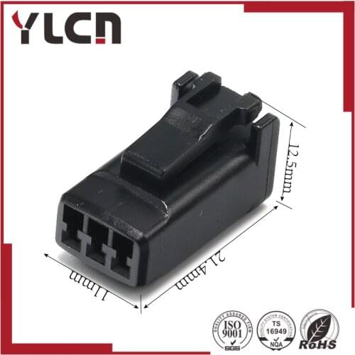Free shipping 3pin 1.2mm auto electric wire female harness female connector