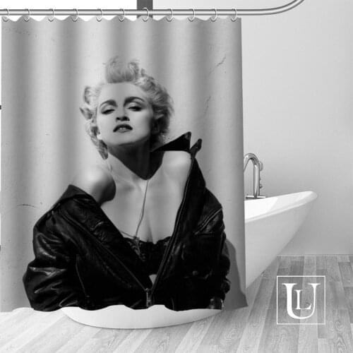 Big Sale New Custom Madonna Modern Shower Curtain with Hooks bathroom Waterproof Polyester Fabric
