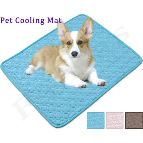 Breathable Dog Mat Cooling Summer Pad Mat For Dogs Cat Blanket XS-XL Dog Beds For Small Medium Dog Cooling Mat Dog Beds