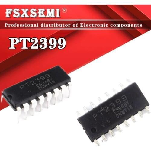 100pcs PT2399 DIP-16 Echo Processor IC CD2399GP 2399 SOP16