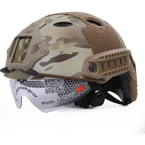 EMERSON FAST Helmet PJ TYPE adjustable Protective Goggles Military Jump Helmet for Hunting Airsoft Free Shipping