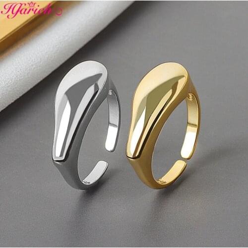 Hfarich Minimalist Christmas Aesthetic Rings Jewelry Gift for Women Unique Halloween Adjustable Copper Rings Wedding Daily Party
