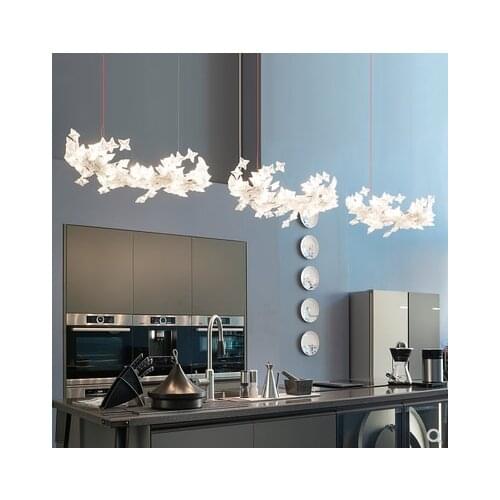Italian modern minimalist villa hall living room bedroom dining room stairwell decorative chandelier