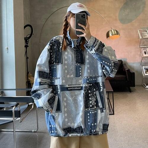 Jacket Women Spring Autumn Bomber Jacket Casual Loose Baseball Jacket Patchwork Street Hip Hop Plus Size Womens Coat New Korean