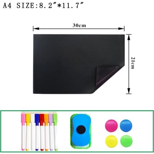 Magnetic Blackboard Writing Message To Do List Small Chalkboard for Walls Children Marker for Kitchen Fridge Sticker Sign Eraser