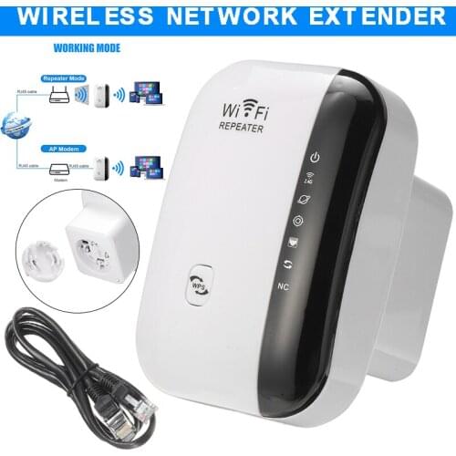 300Mbps Router Wi-Fi Signal Range Extender Amplifier Portable Wireless Repeater Booster Router With Networking Cable