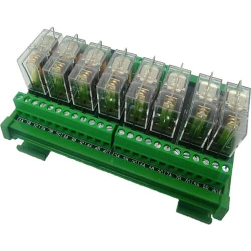 Omron relay module PLC amplifier board 10A 1 on 1 off 24V12VNPN/PNP Compatible