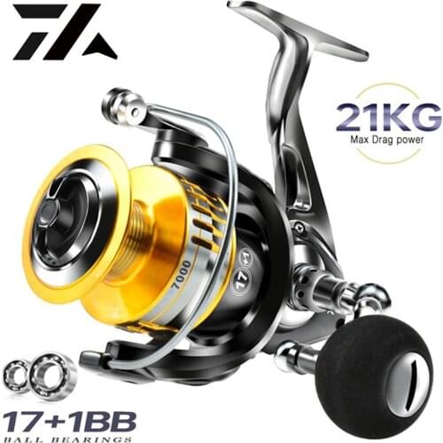 All-Metal Freshwater And Seawater Dual Use Fishing Reel Big Pulling Drag Spinning Reel Durable Carp Fishing Saltwater