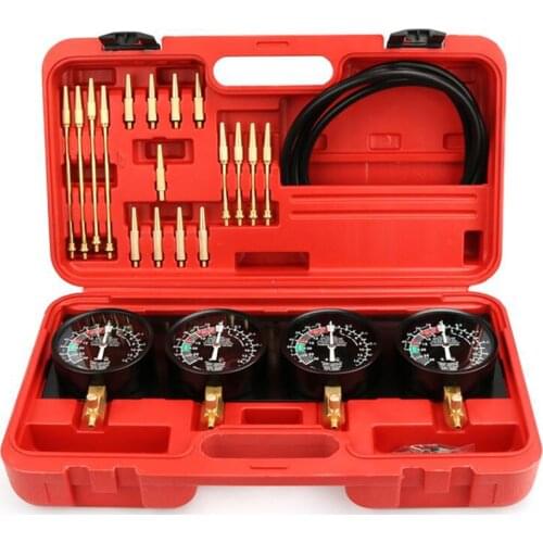 Professional Car Motorcycle Universal Fuel Vacuum Carburetor Synchronizer Toolbox Automobile Repair Tools 2/4 Caliber Cylinder