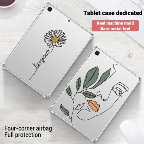 Shockproof Case For Samsung Galaxy Tab A 8.0 2019 SM-T290 T295 8.0 Inch Girl Painted Silicone Protector Back Cover
