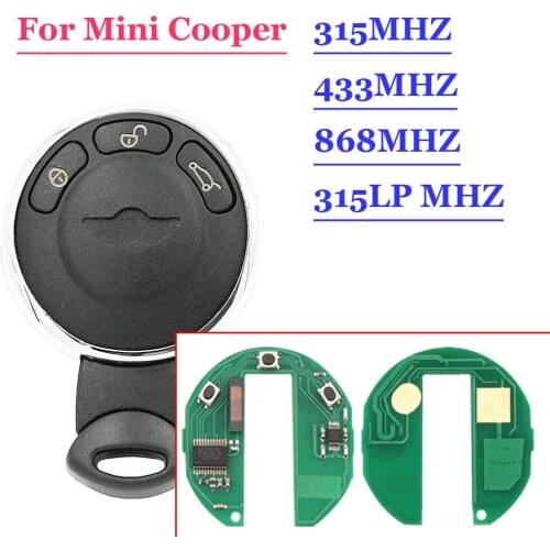3 Button Smart Car Remote Key For BMW MiNi S ONE D CABRIO 315/434/868MHz PCF7926 Auto Smart Card
