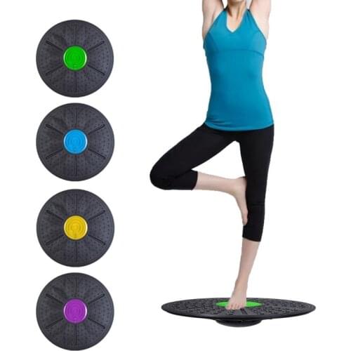 Yoga Balance Board Disc Stability Round Plates Fitness Balance Board Exercise Trainer Sports Waist Wriggling Equipment