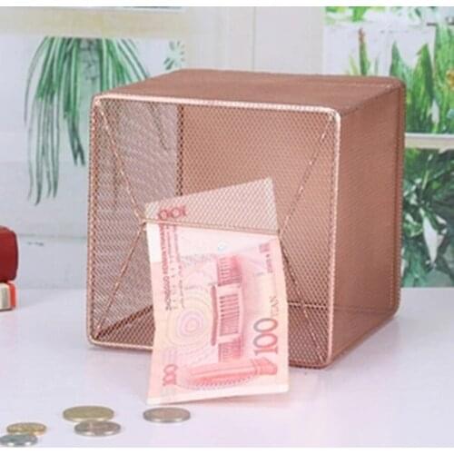 Pink Metal Money Box Piggy Bank Grande Caja Para Dinero Salvadanaio Grande Kumbara Spaarpot Hucha Pokemon Coin Saving Box 60KA78