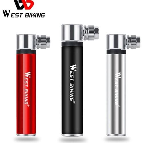 WEST BIKING Mini Bicycle Pump Cycling Hand Air Pump for Bike Tire Inflator bicicleta For AV/FV MTB Mountain Bicycle Bike Pump
