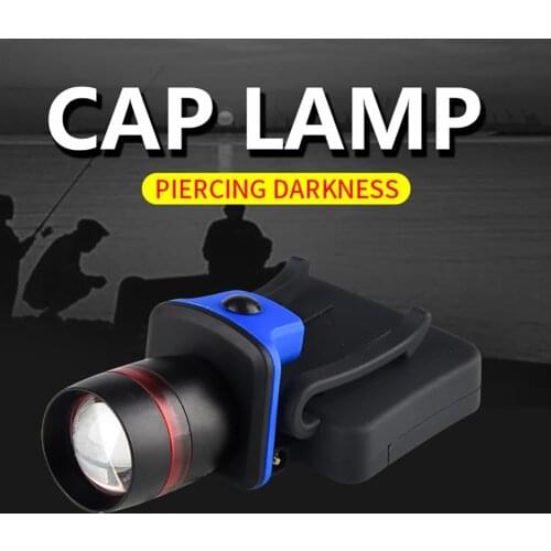 Telescopic Zoom Headlight Cap Brim Clip Lamp Night Outdoor Light Flashlight Camping Light Hiking Lamp Cap Clip Lamp