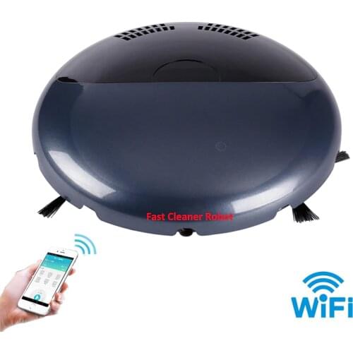 2018 Newest Smartphone WiFi App Control Smart Music Vacuum Cleaning Robot With Music Player, Schedule,Auto Recharge