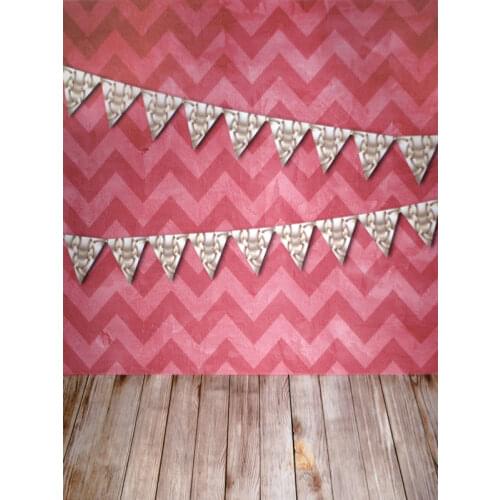 VinylBDS Red Stripe Wooden Floor Photography Backdrops Banner Baby Photography Backdrops Washable Microfiber Photo Background