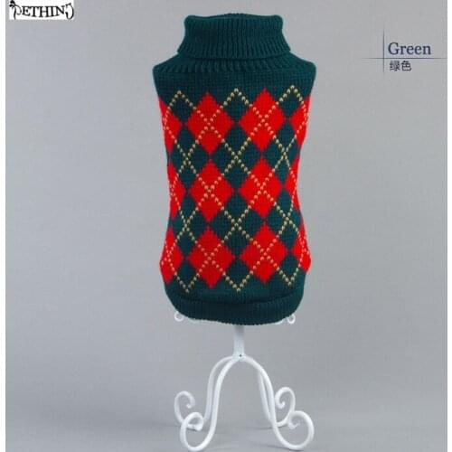 Knit dog sweater Pet Dog sweater pet puppy sweater winter warm pet clothes Pet winter coat Clothing multicolor sweater dog