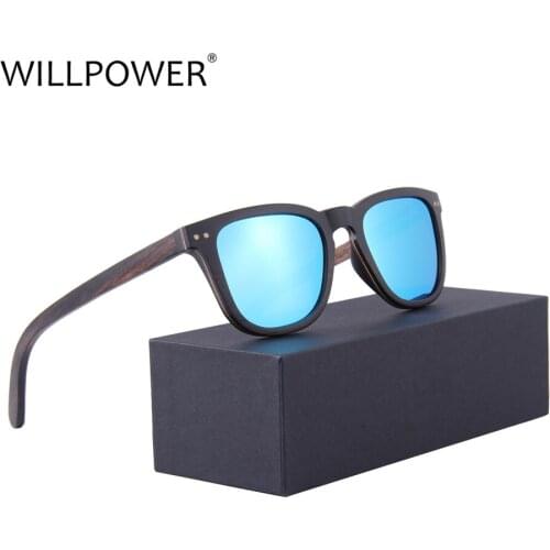 WILLPOWER Sunglasses Women Wooden Bamboo Frame TAC Polarized Lenses Sun Glasses Men Spring Hinge Natural Wood with Acetate Tips