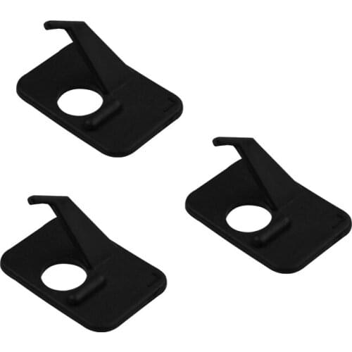 10Pcs Arrow Rest Plastic Black Rest Practical Right Hand Self-adhesive Back for Archery Hunting Shooting