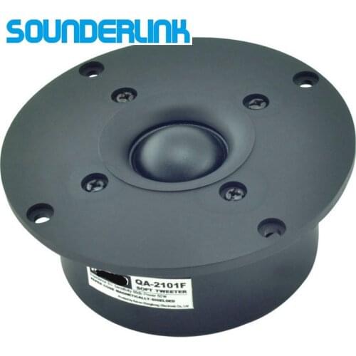 2PCS LOT Sounderlink Kasun QA-2101FHiFi silk soft magnetic shield superb Dome speaker tweeter unit 4 inch 103MM 8Ohm