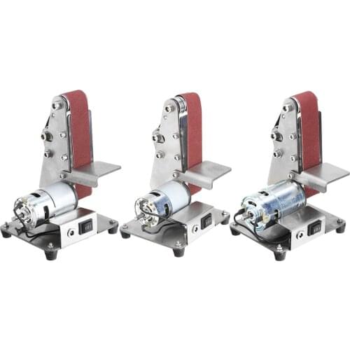 9000RPM Mini 350W Electric Belt Machine Sander Adjustable Speed Grinding Polishing Machine Multifunctional Iron Angle Grinder