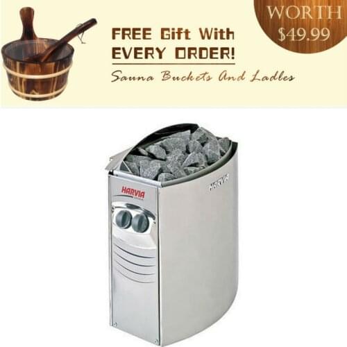 BC80 /8.0 KW Original Finland Harvia sauna heater VEGA Internal-controlled and get one sauna accessories free in charge pails