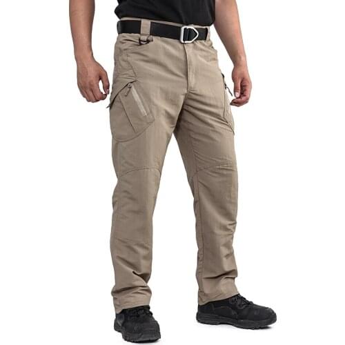Spring Summer Thin Ripstop Cargo Pants Men Outdoors Quick Dry Military Tactical Pants Hiking Trekking Camping Trousers Male