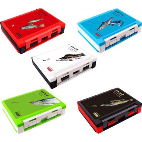 Fishing Lure Storage Box Case Container Fishing Tackle Accessory Box Organizer with Removable Dividers Fishing Tackle Storage