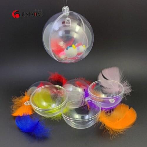Free shipping 6cm Plastic Clear Christmas Decorations Hanging Ball Bauble Candy Ornament Xmas Tree Outdoor Decor Clear Christmas
