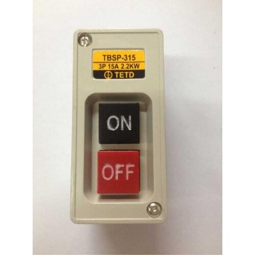 1pc Power Pushbutton Switch TBSP-315(CBSP-315) 3P 15A 2.2Kw