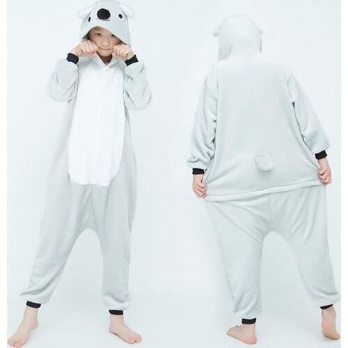 Girls Boys Winter Long Sleeve Onesie Pajamas Unicorn Cartoon Stitch Koala Animal Onesies Kids Flannel Jumpsuit Children Pajamas