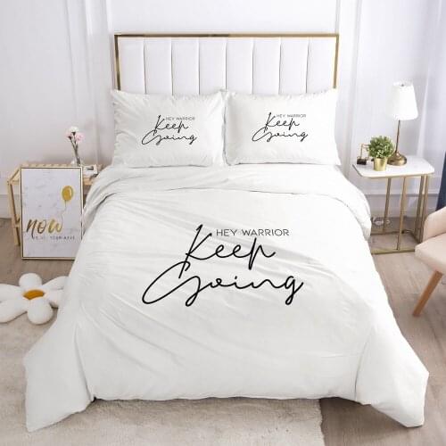 3D Bedding Set Duvet Cover Sets Quilt Covers Comforter Cases Bed Linen Full Twin King Queen Size Letter Design Home Textile